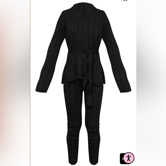 PrettyLittleThing Two Piece Sweater Set - Picture 1 of 1